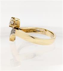 Lady's Diamond Fashion Ring 9 Diamonds .28 Carat T.W. 14K Yellow Gold 3.71g
